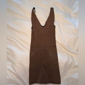Urban Outfitters Black and Tan Backless Dress